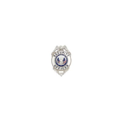 Security Officer Badge - W64 - Nickel Finish