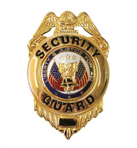 Nickel Security Guard Badge