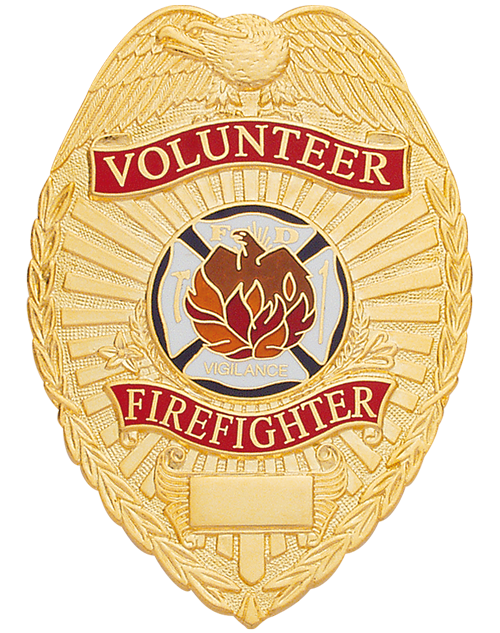 Volunteer Firefighter Badge - W53