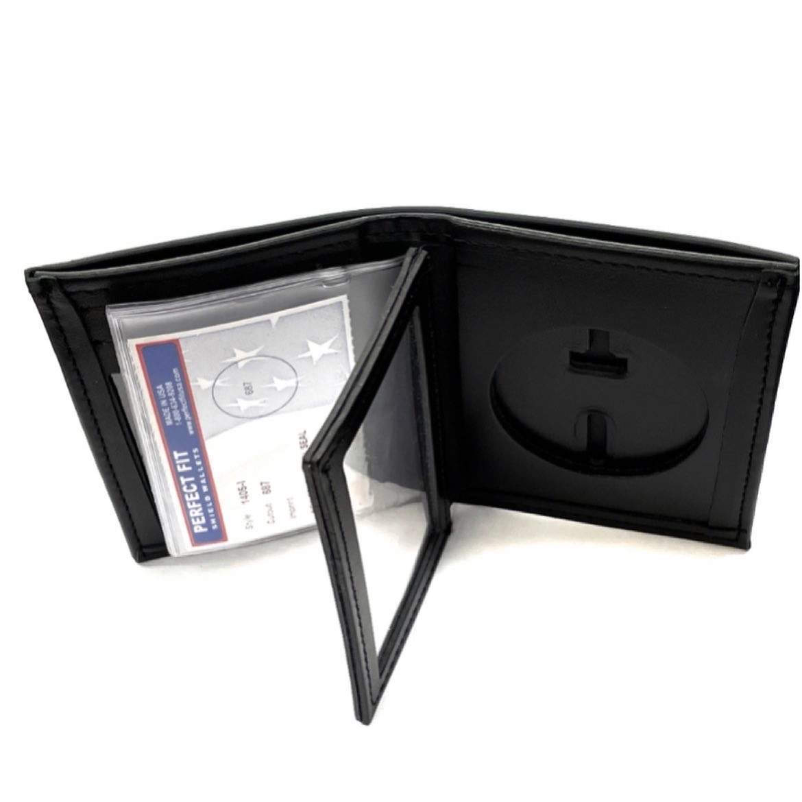 Perfect Fit Bi Fold Wallet with Credit Card Slots and ID Window