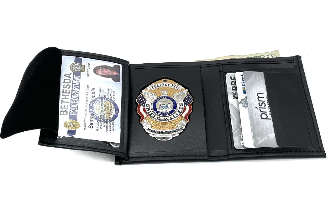 City of Miami Recessed Badge Wallet with Credit Card Slot and ID