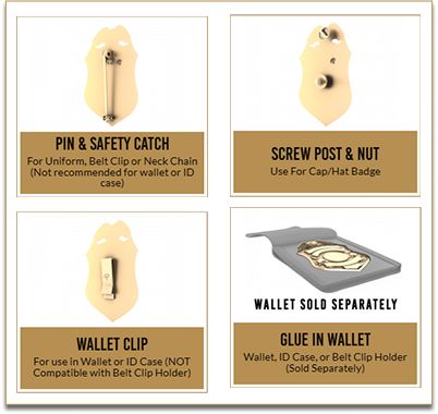 Badge attachment options