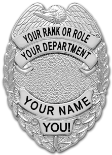 Badge with Personalized Text