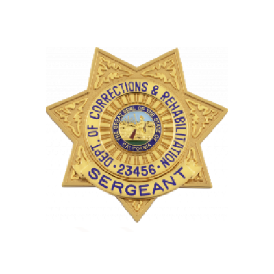 CA Corrections Rank Badge