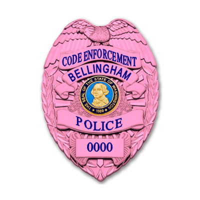 Bellingham PD Pink Badge Code Enforcement