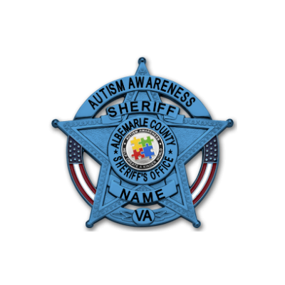 Albemarle County Sheriff's Office Autism Awareness Badge