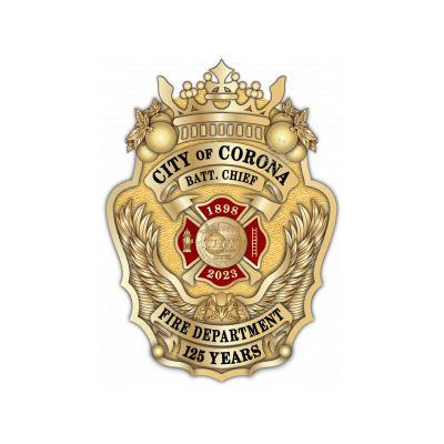 City of Corona 125th Anniversary Badge