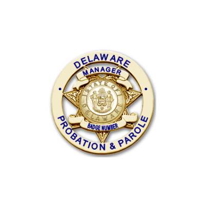 Delaware Probation & Parole Manager Badge