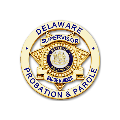 Delaware Probation & Parole Supervisor Badge