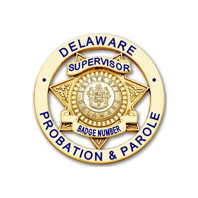 Delaware Probation & Parole Supervisor Badge