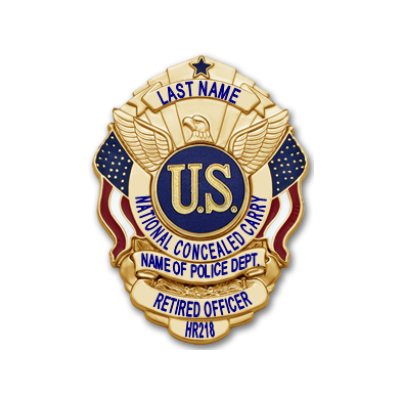 HR-218 LEOSA National Concealed Carry Badge