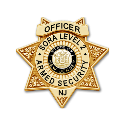 New Jersey SORA Level II Armed Security Officer Badge - Star Shape