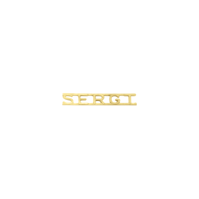 C502_SERGT. Die Struck Collar Letters