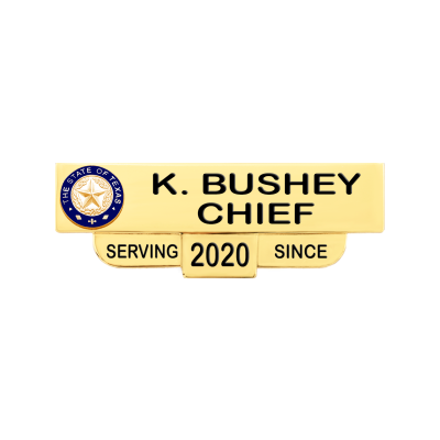 C600LS_2 One-Piece Nameplate with Two Lines of Text