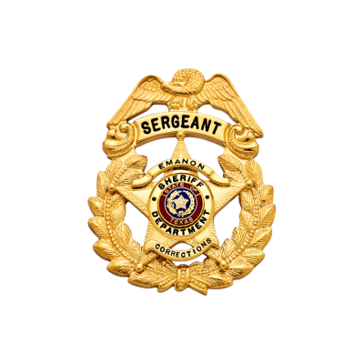 Sergeant Emanon Sheriff Department Badge 