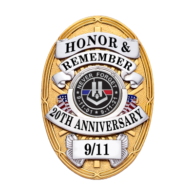 Smith & Warren 9/11 20th Anniversary Remembrance Badge M262C_911