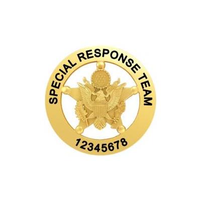 5 Point Star Circle Custom Badge N124_S81B