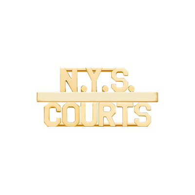 nys courts collar brass
