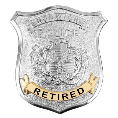 Norwich Police Retired Officer Badge
