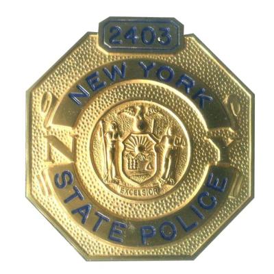 NYS Trooper Badge in Gold
