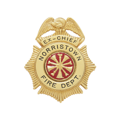 S158 Firefighter Sunburst Badge