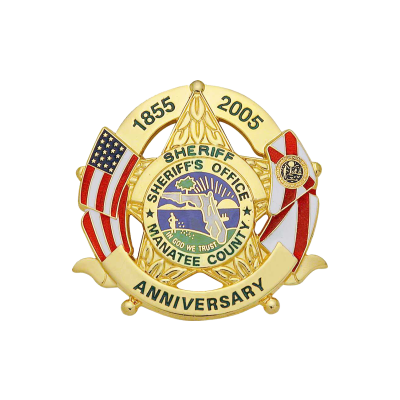 S610 5-Point Star in Circle Florida Specific Badge