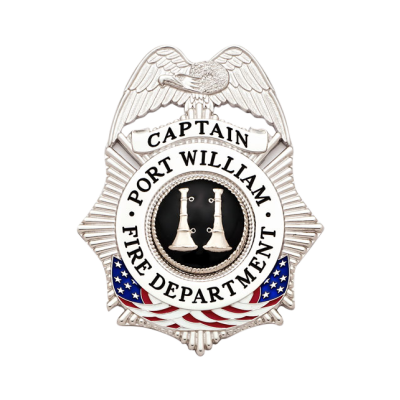 Port William Fire Department Captain Badge Style S634