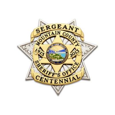 7 Point Star custom badge S638B
