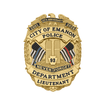 Smith & Warren 9/11 25th Anniversary Remembrance Badge S911_25A_BLRL