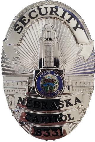 Nebraska State Patrol Capitol Security Badge