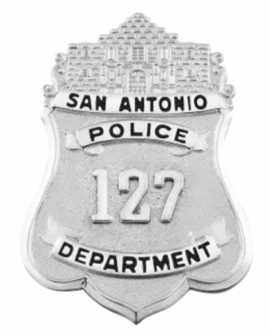San Antonio Police Badge - Number