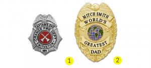 image of father's day badges