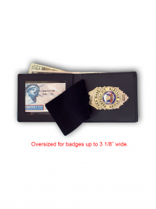 Oversized Western-Style Badge Wallet
