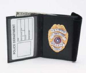 Traditional Bi-fold Badge and ID Wallet Model DK-15