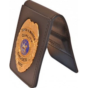 Duty Leather Belt & Pocket Badge Holder with Magnetic Closure