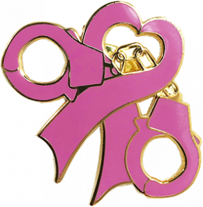 Pink Arrest Breast Cancer BCA Pin