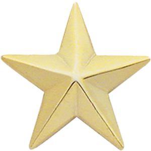 1" Stock Pair of Single Stars