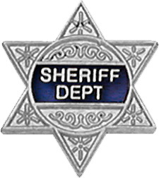 SHERIFF DEPT 6 Point Star Pin