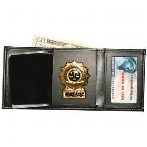 Product Image 1 for custom badge wallet product Tri-fold Badge Wallet w/ Single ID & CC Slots