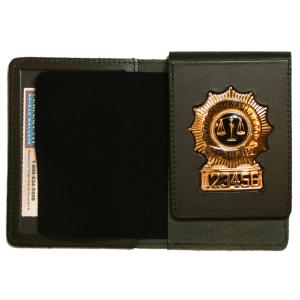 Product Image 1 for custom badge wallet product Duty Leather Flip Out Badge Case w/ Single ID Window