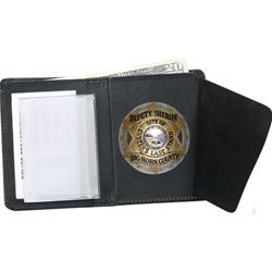 Strong Bi-Fold Badge Wallet (Dress Leather)