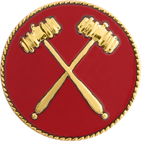 Two Crossed Gavels